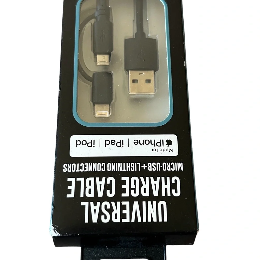 Universal Charging Cable Micro - USB - Lightning Connection iPhone/iPad/iPod New